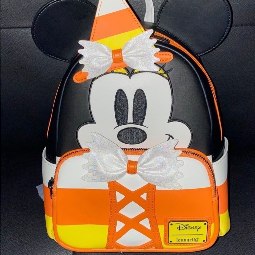 Loungefly Disney Halloween Minnie Backpack - Black, Orange, White